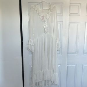 Free People White Maxi Dress